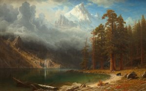 Reproduction oil paintings - Albert Bierstadt - At Mount Corcoran