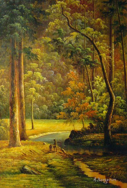Dogwood. The painting by Albert Bierstadt