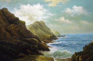 Albert Bierstadt, Farallon Islands, Painting on canvas