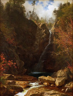 Albert Bierstadt, Glen Ellis Falls, Painting on canvas