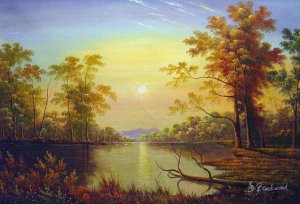 Sunrise, Albert Bierstadt, Art Paintings