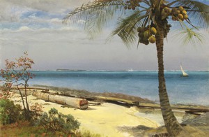 Tropical Landscape, Albert Bierstadt, Art Paintings