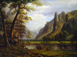 Yosemite Valley, Albert Bierstadt, Art Paintings
