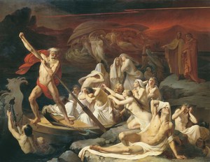 Charon Carries Souls Across the River Styx