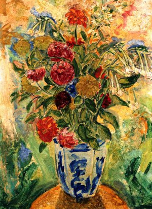 Alfred Henry Maurer, Flowers, Painting on canvas