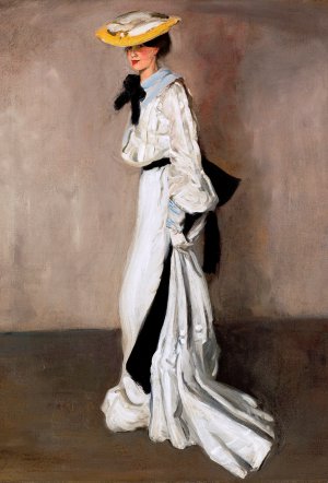 Alfred Henry Maurer, The Lady in White, Art Reproduction