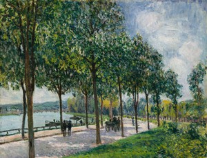 Alfred Sisley, Allee of Chestnut Trees, Art Reproduction