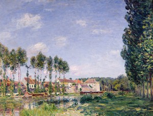 Alfred Sisley, Banks of the Loing, Moret, Painting on canvas