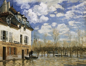 Reproduction oil paintings - Alfred Sisley - Boat in the Flood at Port Marly