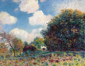 Alfred Sisley, Chemin a la Entree d'Un Bois, Art Reproduction