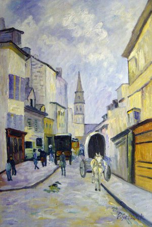 Alfred Sisley, La Grand Rue, Argenteuil, Painting on canvas