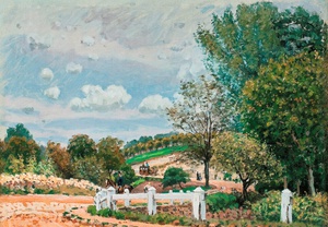 Alfred Sisley, La Route de Verrieres, Art Reproduction