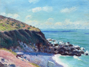 Alfred Sisley, Lady's Cove, Langland Bay, Le Matin, Painting on canvas