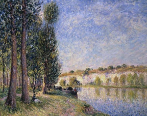 Alfred Sisley, Le Loring in Moret, Painting on canvas