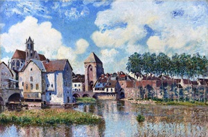 Reproduction oil paintings - Alfred Sisley - Moret-sur-Loing