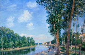 Alfred Sisley, Saint-Mammes. June Sunshine, Painting on canvas