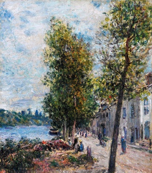 Alfred Sisley, Saint-Mammes, Painting on canvas