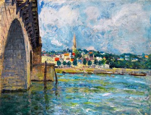 Alfred Sisley, The Bridge St. Cloude, Painting on canvas
