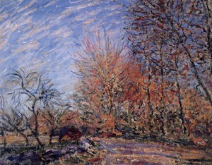 Alfred Sisley, The Outskirts of the Fontainebleau Forest, Painting on canvas
