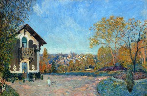 Alfred Sisley, View of Marly-le-Roi from Coeur-Volant, Painting on canvas