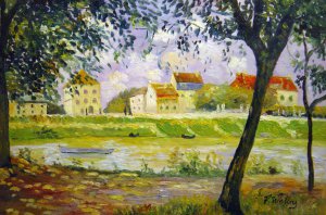 Alfred Sisley, Villeneuve-la-Garenne, Art Reproduction