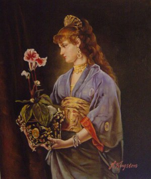 Alfred Stevens, Portrait Of A Woman, Art Reproduction