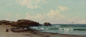 Alfred Thompson Bricher, Afternoon by the Ocean, Painting on canvas