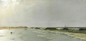 Alfred Thompson Bricher, Beach at Little Boar's Head, Art Reproduction