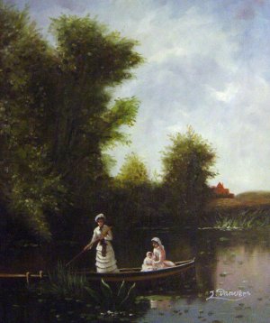 Alfred Thompson Bricher, Boating In The Afternoon, Painting on canvas