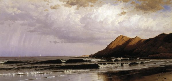 Time and Tide. The painting by Alfred Thompson Bricher