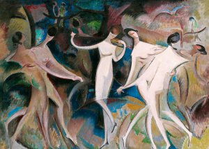 Alice Bailly, Beauties' Fancy. 1918, Art Reproduction
