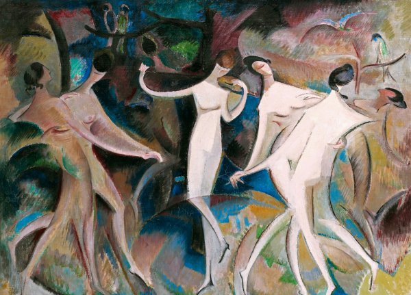 Beauties' Fancy. 1918. The painting by Alice Bailly