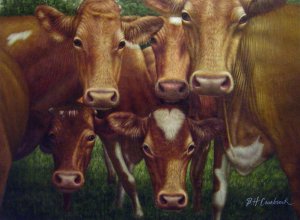 Famous paintings of Animals: All Eyes Are On The Farm