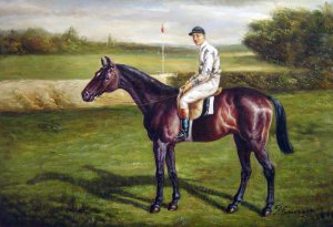 Allen Culpeper Sealy, Bay Racehorse, Painting on canvas