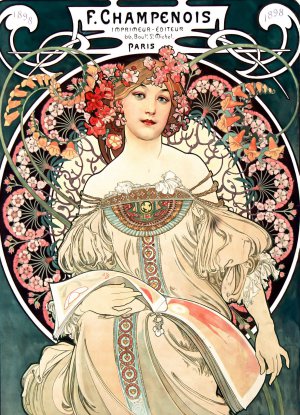 Famous paintings of Vintage Posters: F. Champenois Imprimeur-Editeur, 1897