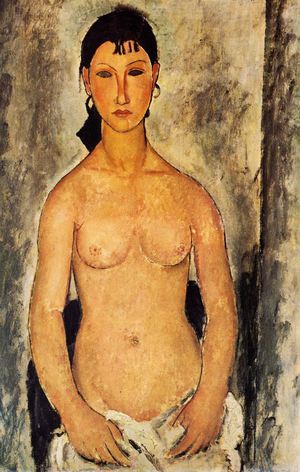 Amedeo Modigliani, Elvire , Painting on canvas