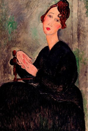 Amedeo Modigliani, La Boheme in Paris, Painting on canvas