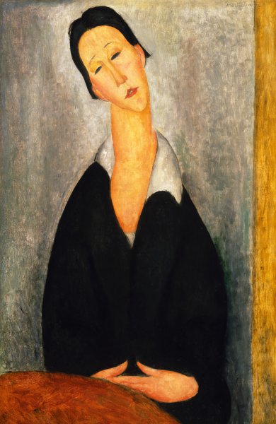 Portrait of a Polish Woman. The painting by Amedeo Modigliani