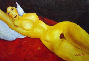 Amedeo Modigliani, Reclining Nude, Painting on canvas
