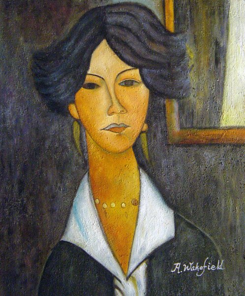 Woman Of Algiers. The painting by Amedeo Modigliani