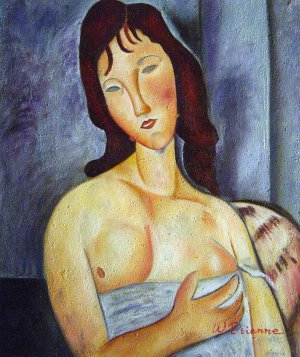 Young Woman, Amedeo Modigliani, Art Paintings