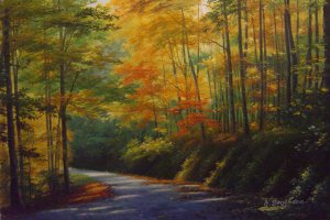 Reproduction oil paintings - Our Originals - An Autumn Road