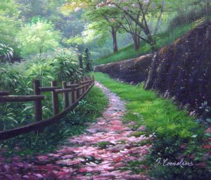 Our Originals, An Inviting Spring Path, Painting on canvas
