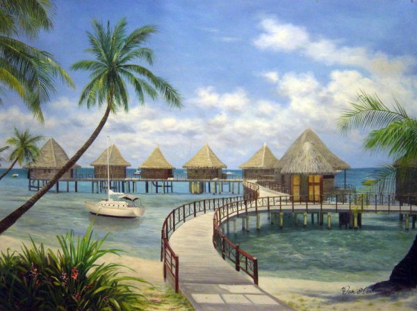 An Island In The Sun. The painting by Our Originals
