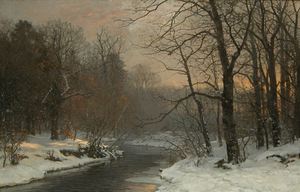 Anders Andersen-Lundby, As Evening Falls, Painting on canvas