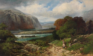 Andrew W. Melrose, Near Harper's Ferry, Painting on canvas