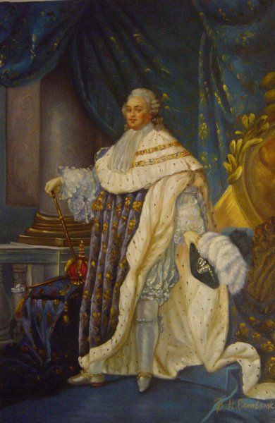 Portrait of Louis XVI. The painting by Antoine-Francois Callet