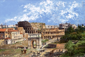 Antonietta Brandeis, Colosseum, Painting on canvas