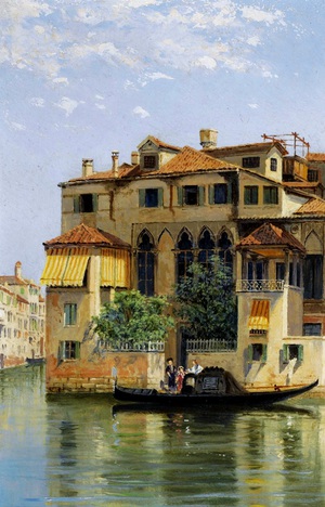 Antonietta Brandeis, Palazzo Falier, Venice, Painting on canvas