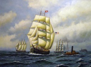 Famous paintings of Ships: Onaway